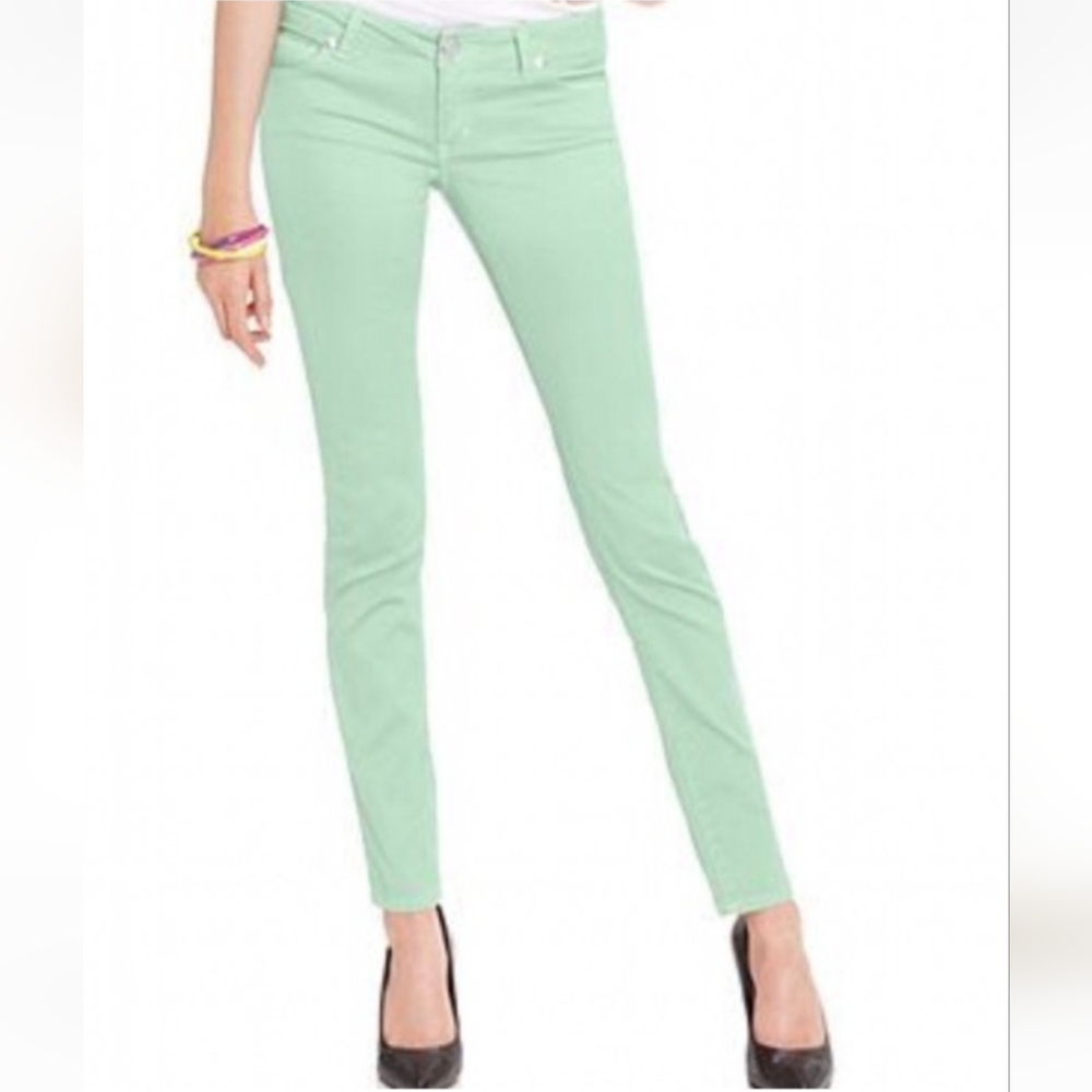 CELEBRITY PINK Juniors Skinny Jeans in Cool Mint